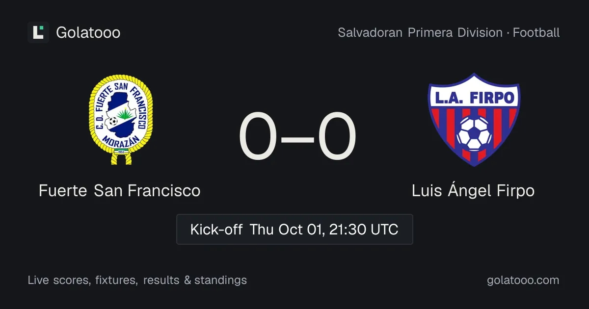 Fuerte San Francisco ضد Luis Ángel Firpo: المعاينة والأداء الأخير والمواجهات السابقة وأين تشاهد المباراة