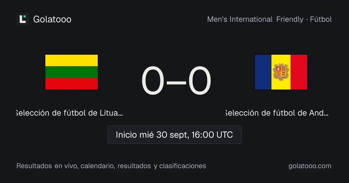 Lituania 3-0 Andorra: crónica del partido, goles y estadísticas