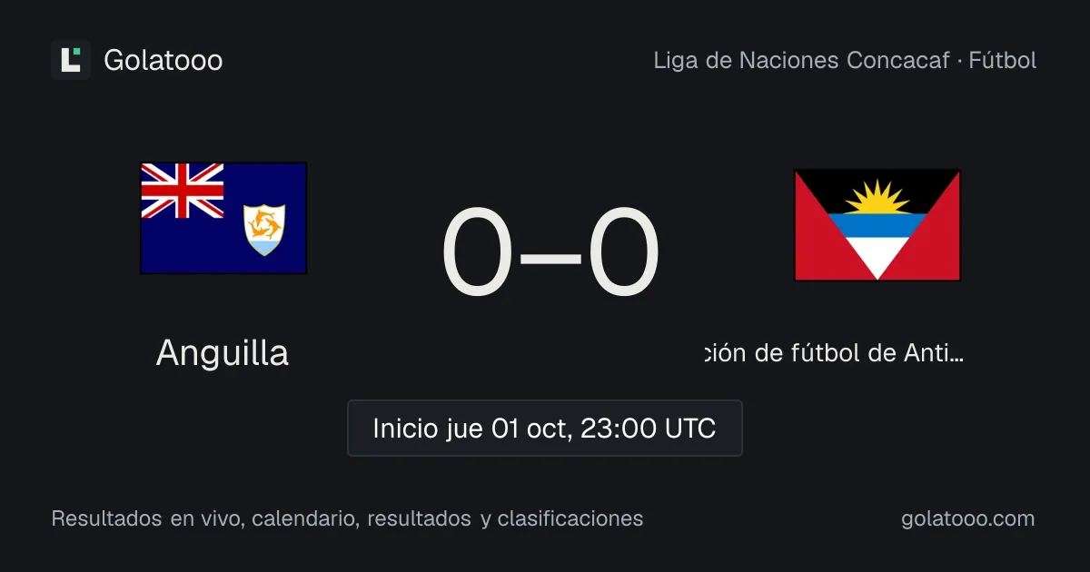 Anguilla vs Selección de fútbol de Antigua y Barbuda: previa, forma, historial y dónde ver el partido