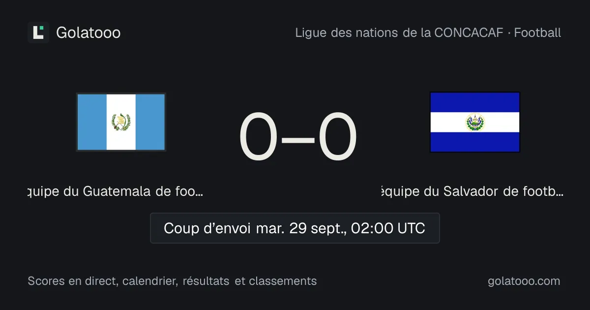 Guatemala - Salvador : avant-match, forme, historique et où regarder la rencontre