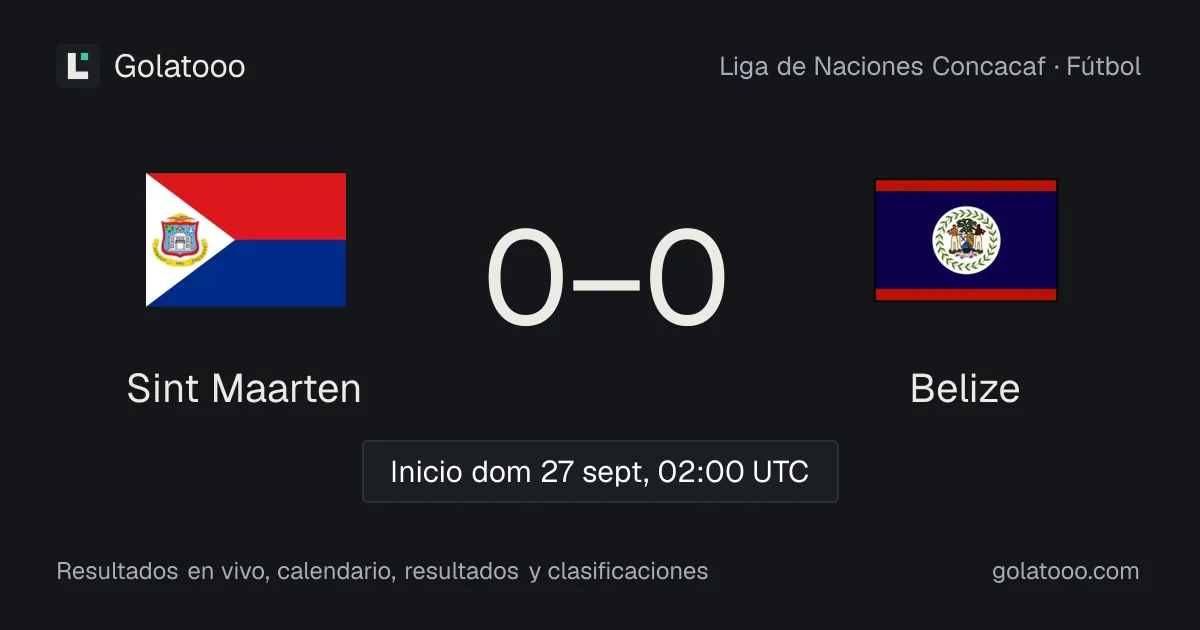 Sint Maarten vs Belize: previa, forma, historial y dónde ver el partido