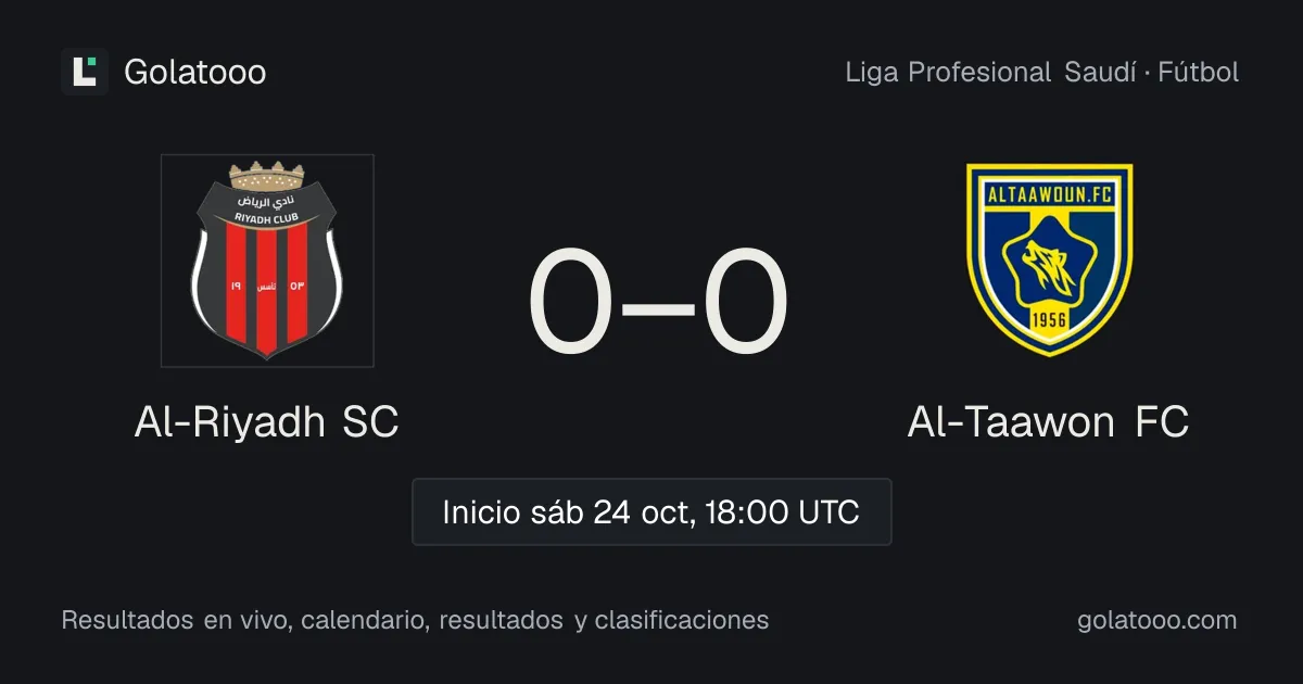 Al-Riyadh SC vs Al-Taawon FC: previa, forma, historial y dónde ver el partido