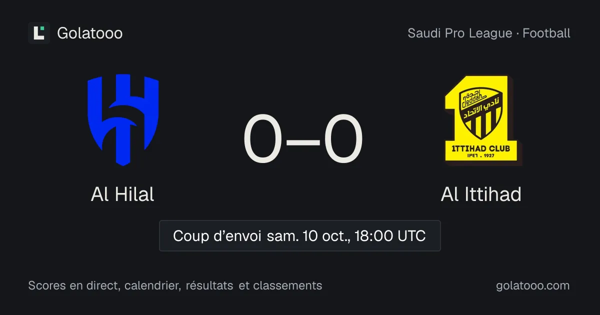 Al Hilal - Al Ittihad : avant-match, forme, historique et où regarder la rencontre