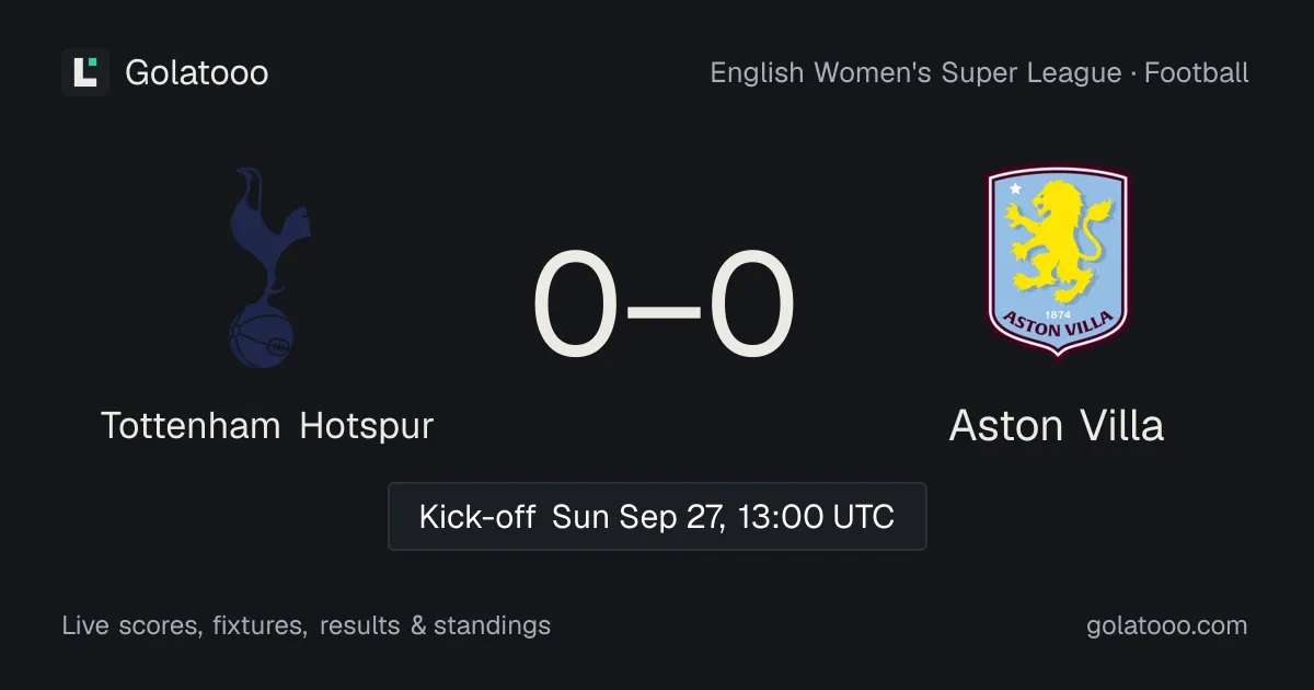 Tottenham Hotspur vs Aston Villa: preview, form, head-to-head and how to watch