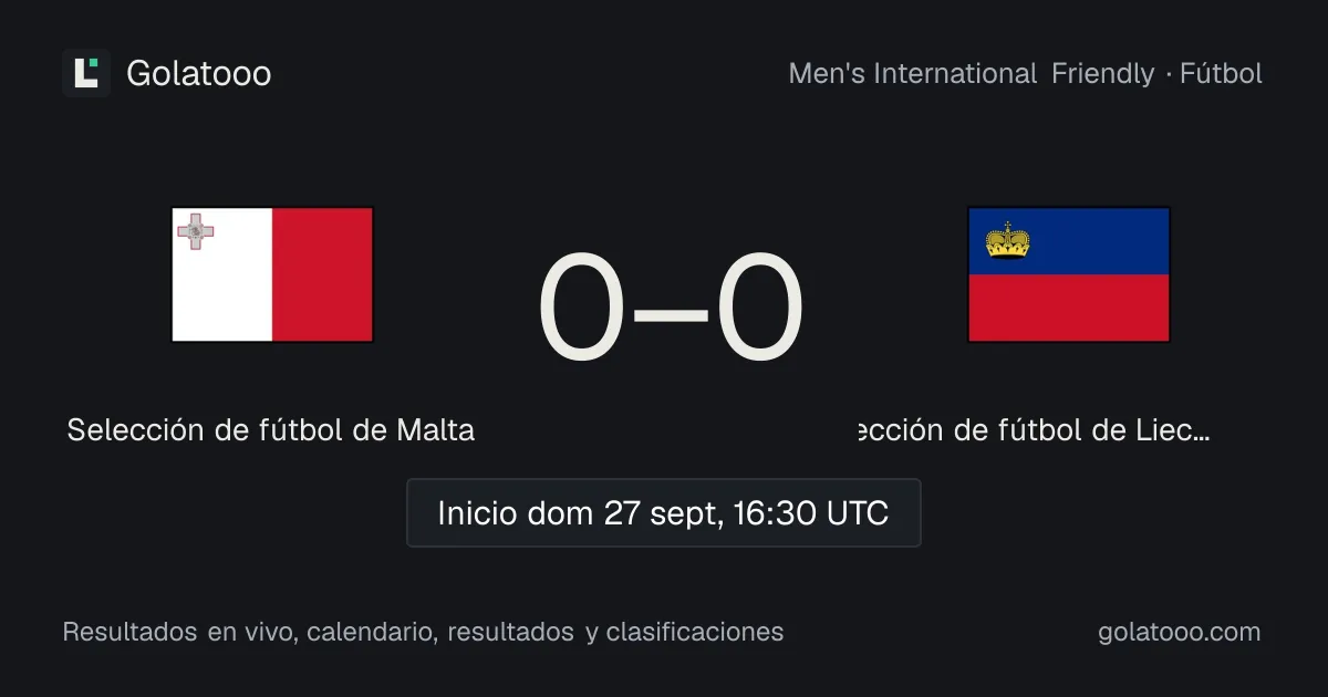 Malta vs Liechtenstein: previa, forma, historial y dónde ver el partido