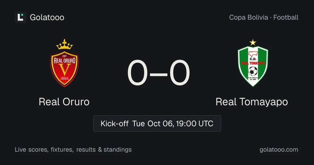Real Oruro ضد Real Tomayapo: المعاينة والأداء الأخير والمواجهات السابقة وأين تشاهد المباراة