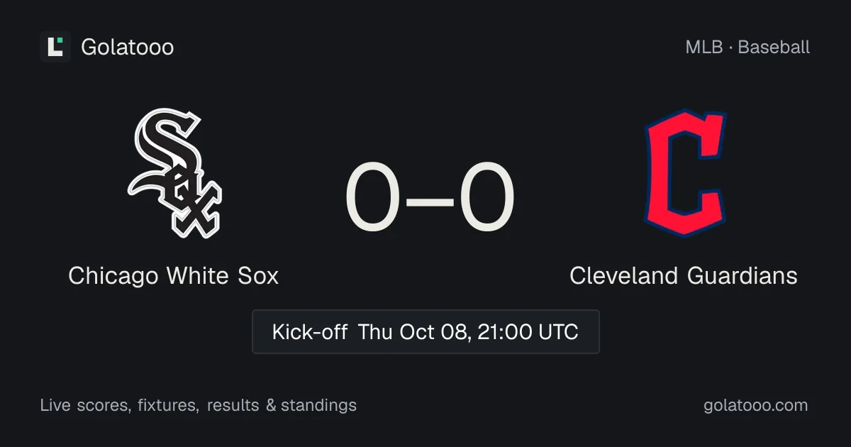 Chicago White Sox vs Cleveland Guardians (8 Oct): preview, form, head-to-head and how to watch