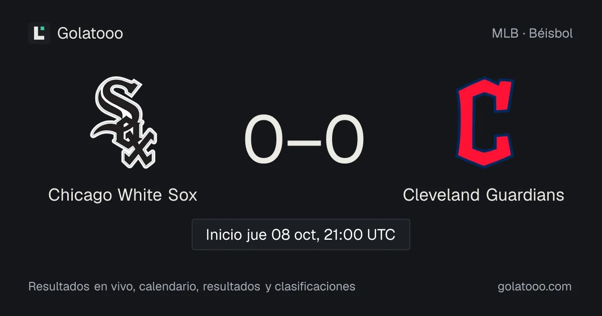 Chicago White Sox vs Cleveland Guardians (8 oct): previa, forma, historial y dónde ver el partido