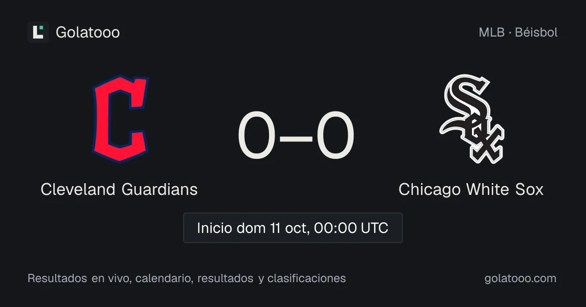 Cleveland Guardians vs Chicago White Sox (11 oct): previa, forma, historial y dónde ver el partido