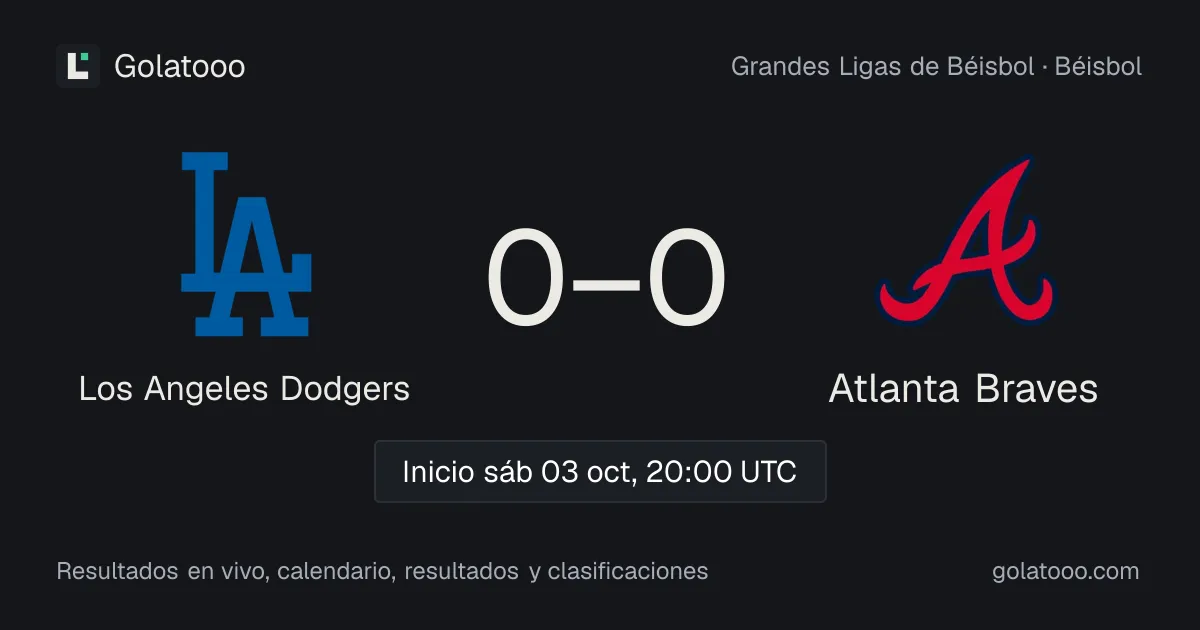 Los Angeles Dodgers vs Atlanta Braves: previa, forma, historial y dónde ver el partido