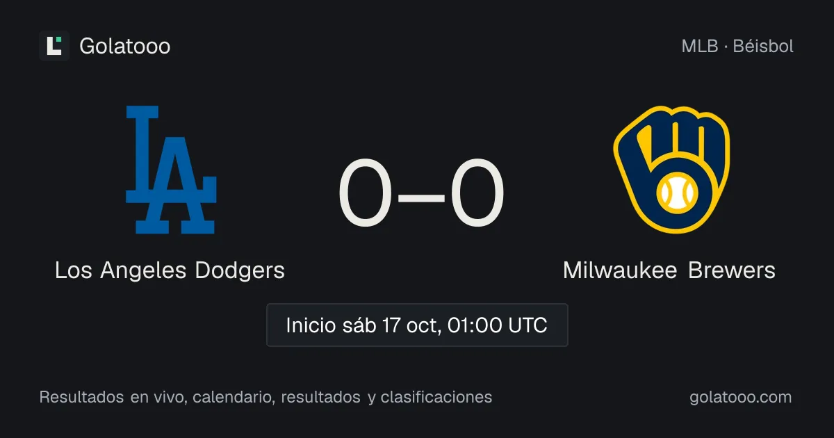 Los Angeles Dodgers vs Milwaukee Brewers: previa, forma, historial y dónde ver el partido