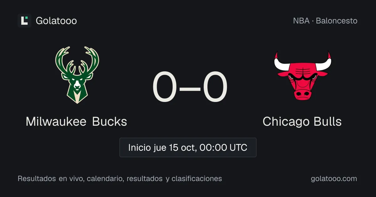 Milwaukee Bucks vs Chicago Bulls: previa, forma, historial y dónde ver el partido