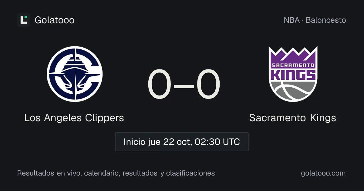 Los Angeles Clippers vs Sacramento Kings: previa, forma, historial y dónde ver el partido