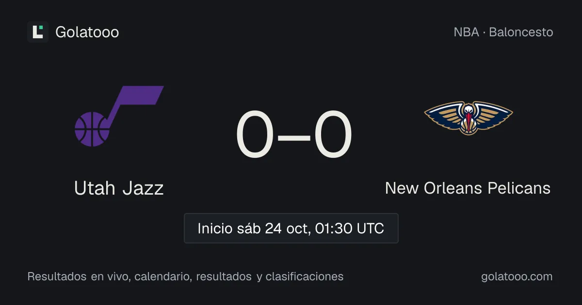 Utah Jazz vs New Orleans Pelicans: previa, forma, historial y dónde ver el partido