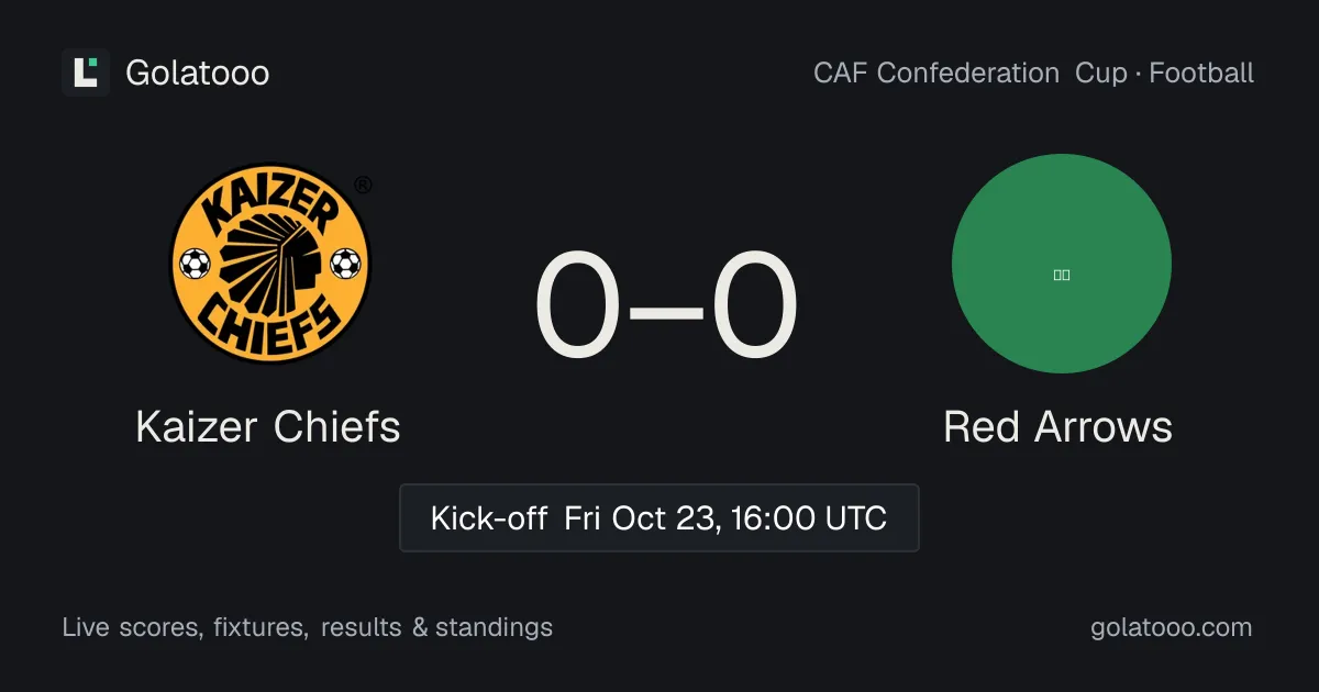 Kaizer Chiefs vs Red Arrows: preview, form, head-to-head and how to watch