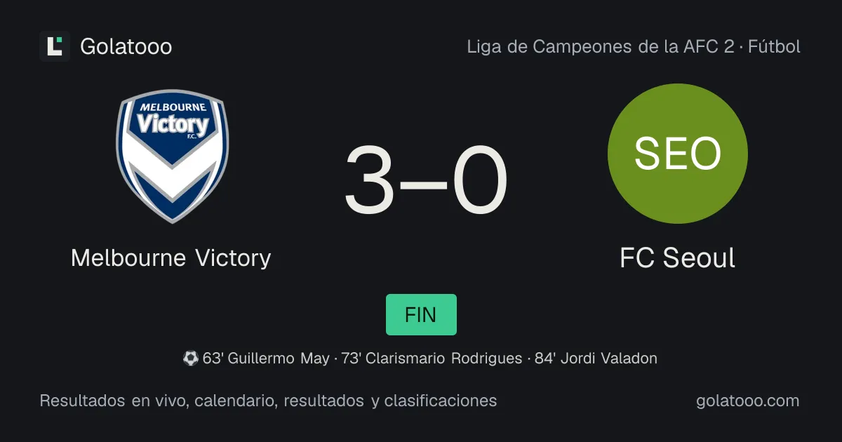 Melbourne Victory 3-0 FC Seoul: crónica del partido, goles y estadísticas