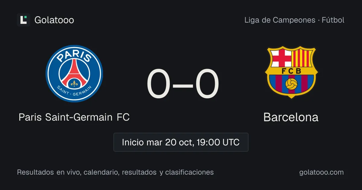 Paris Saint-Germain y Barcelona se enfrentan en un duelo clave de la Liga de Campeones