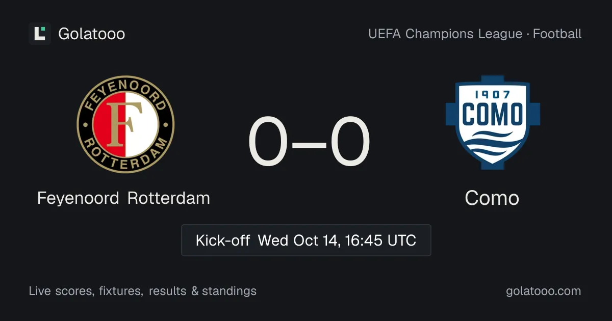 Feyenoord Rotterdam vs Como: preview, form, head-to-head and how to watch