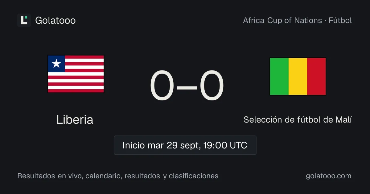 Liberia vs Mali: previa, forma, historial y dónde ver el partido