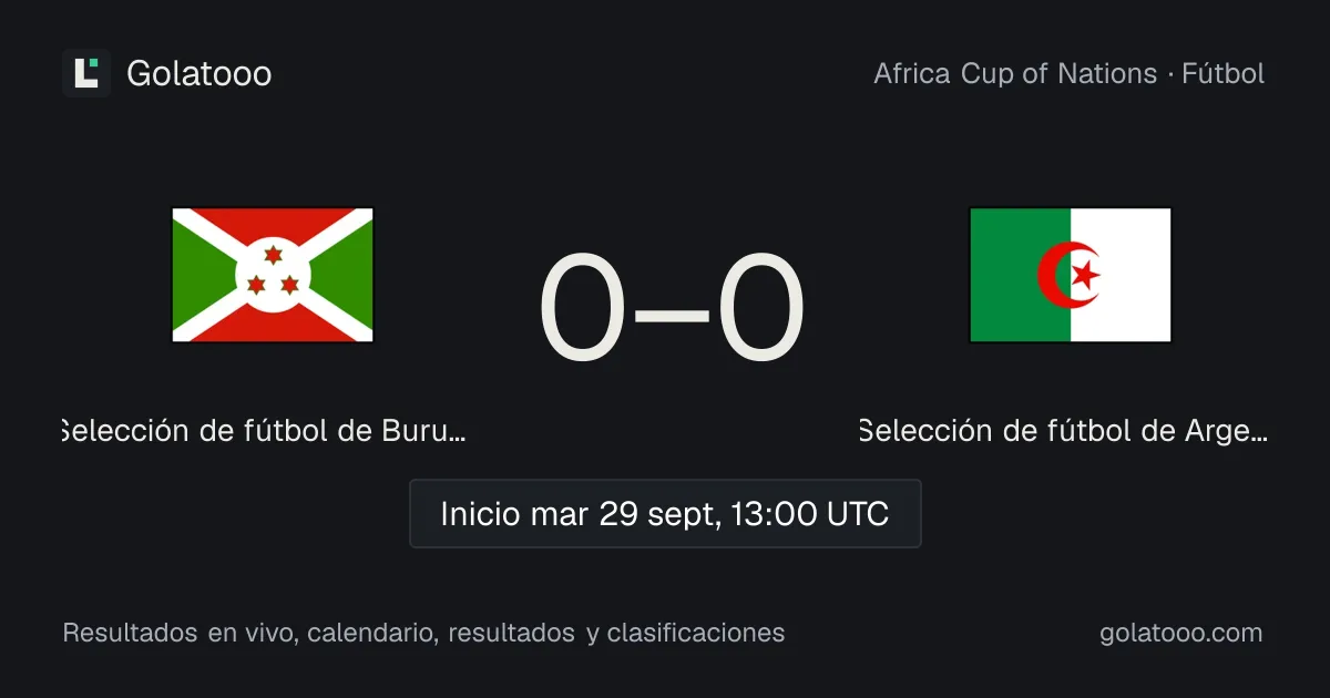 Burundi vs Argelia: previa, forma, historial y dónde ver el partido