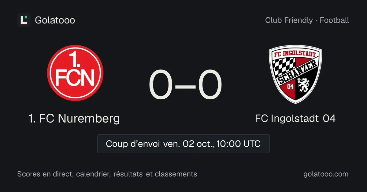 1. FC Nuremberg - FC Ingolstadt 04 : avant-match, forme, historique et où regarder la rencontre