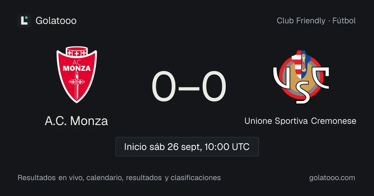 A.C. Monza vs Unione Sportiva Cremonese: previa, forma, historial y dónde ver el partido