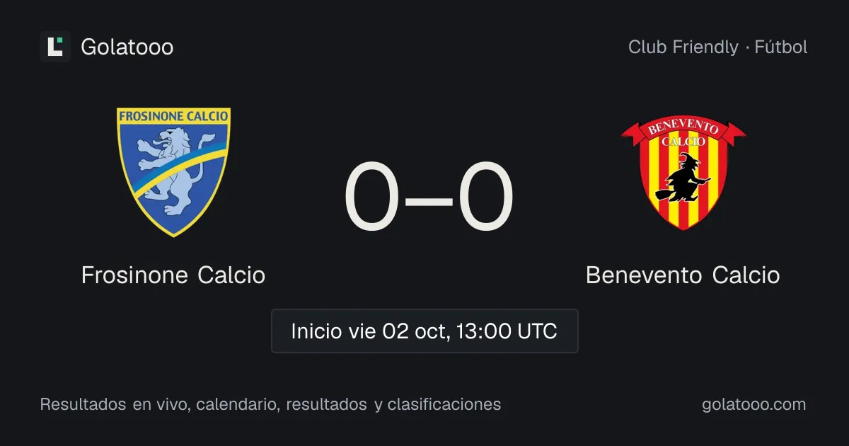 Frosinone Calcio vs Benevento Calcio: previa, forma, historial y dónde ver el partido