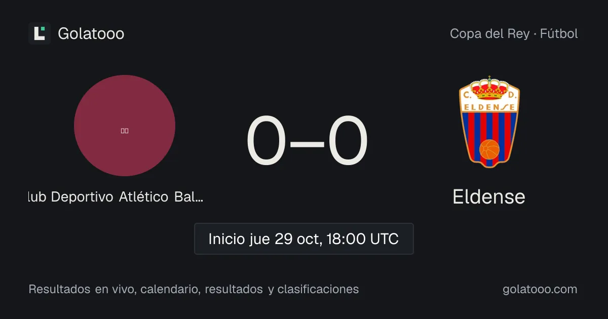 Club Deportivo Atlético Baleares vs Eldense: previa, forma, historial y dónde ver el partido