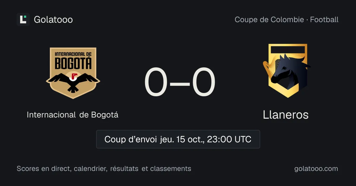 Internacional de Bogotá - Llaneros : avant-match, forme, historique et où regarder la rencontre