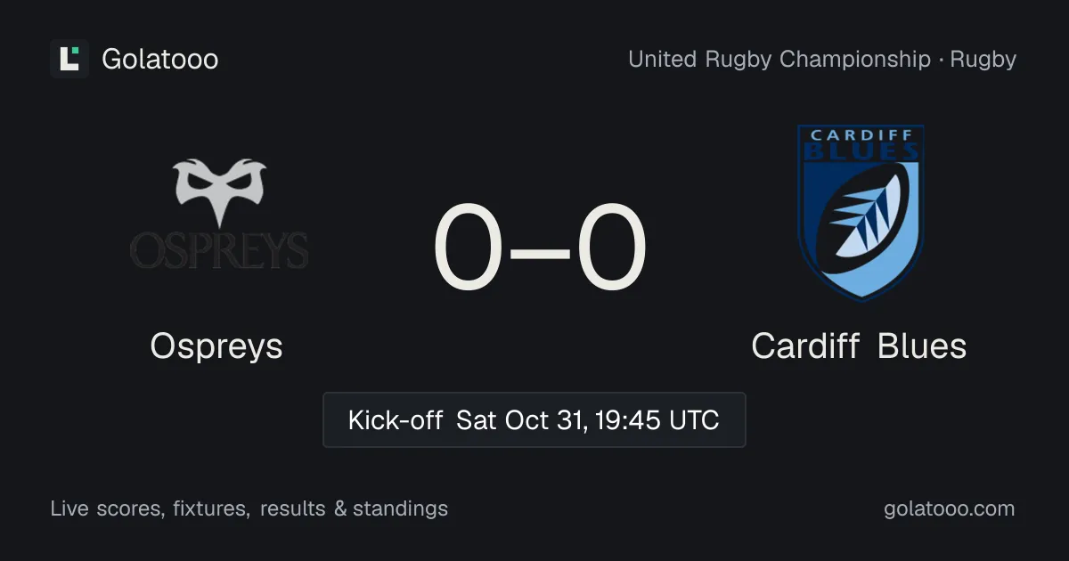Ospreys vs Cardiff Blues: preview, form, head-to-head and how to watch