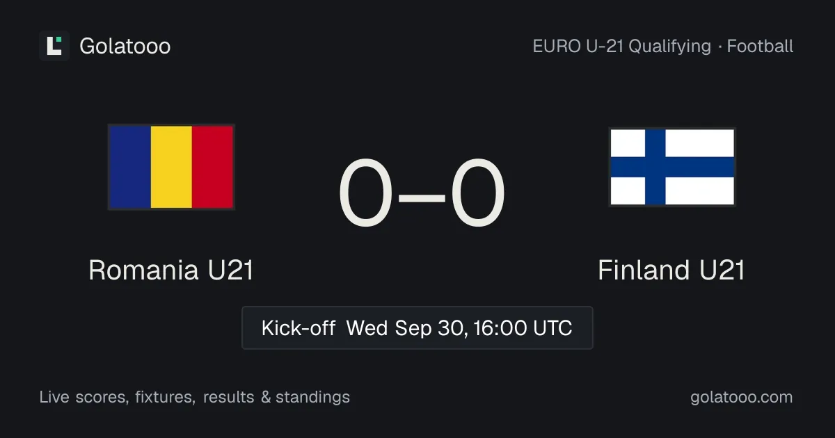 Romania U21 0-2 منتخب فنلندا تحت 21 سنة لكرة القدم: تقرير المباراة والأهداف والإحصائيات