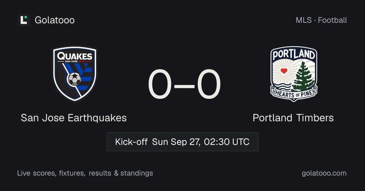 San Jose Earthquakes vs Portland Timbers: preview, form, head-to-head and how to watch