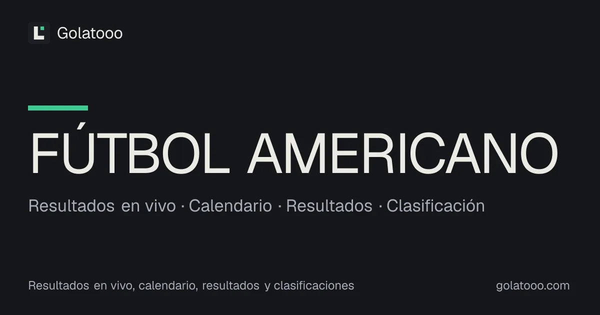 Dominio visitante y grandes marcadores en el fútbol americano del 25 de septiembre